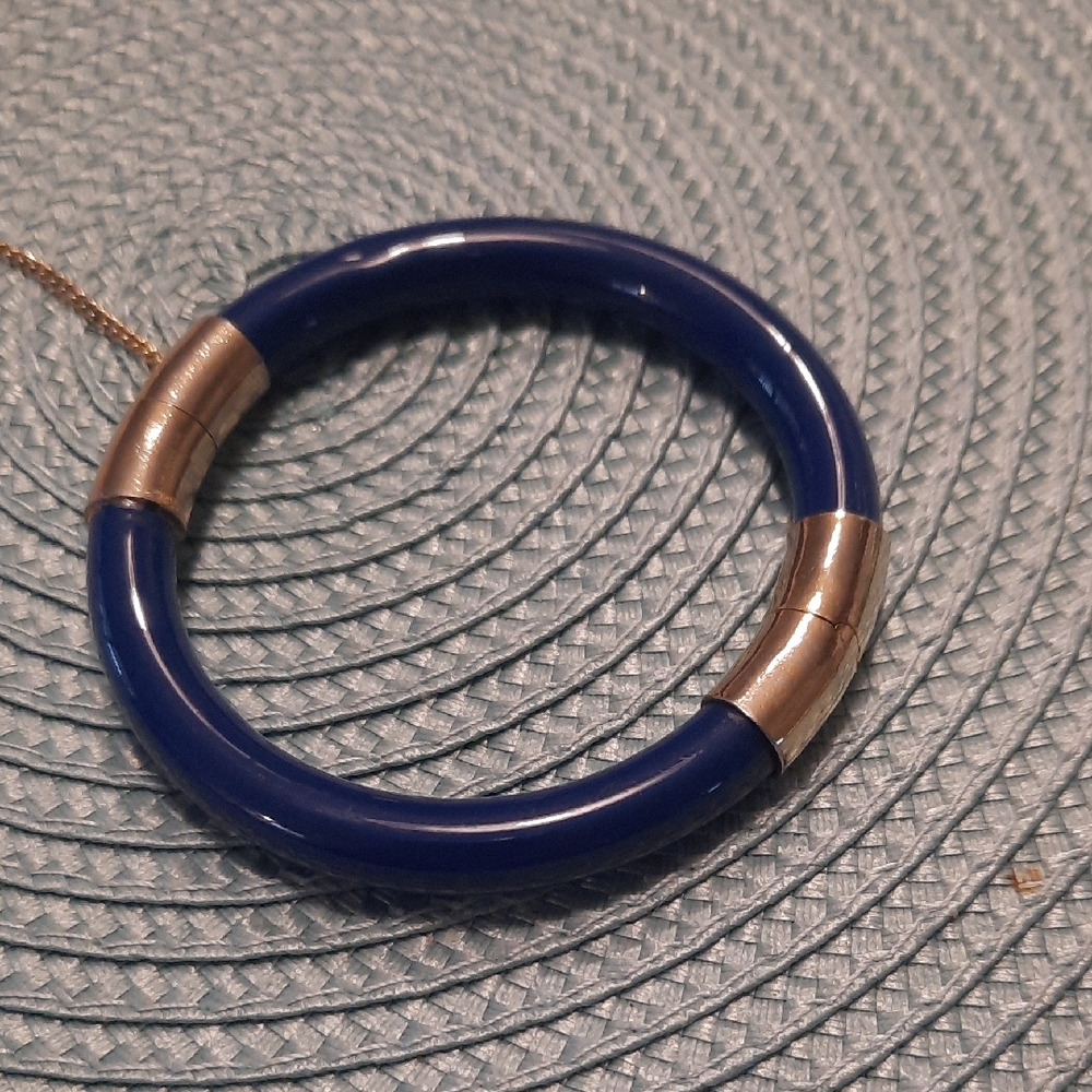 Elegant Blue and Gold Women's Bracelet